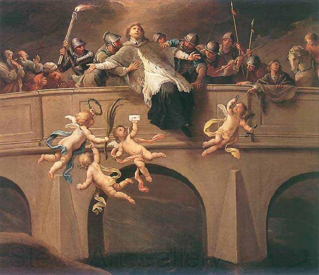 Szymon Czechowicz Martyrdom of St John Nepomuk France oil painting art